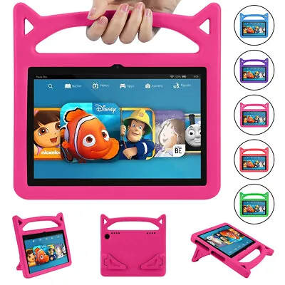 $11.99 • Buy For Amazon Fire HD 8'' 8th / 10th Generation Tablet Handle Kids Stand Cover Case