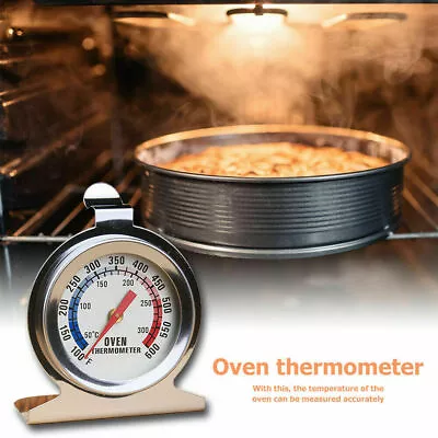 Stainless Steel Oven Thermometer Large Dial Kitchen Food Temperature Gauge • $11.96