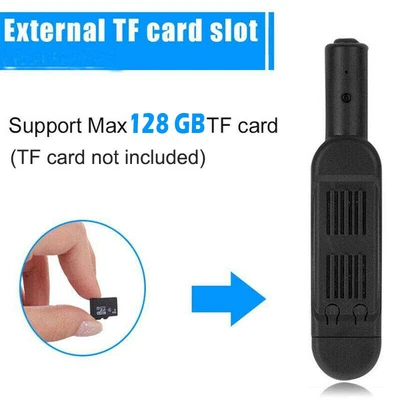 £14.39 • Buy Mini Spy Hidden Camera Pen Recorder 1080P HD Security Portable Pocket Body Cam