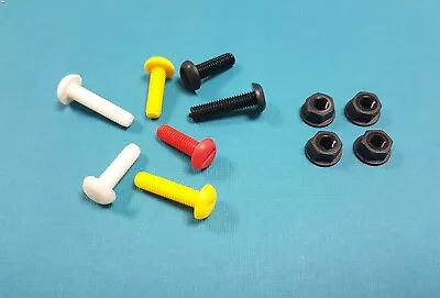 £1.60 • Buy Nylon Plastic M6 Screw Fixings, Nut & Bolt, Car Number Plate Fittings