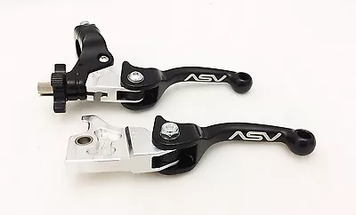 ASV F3 Shorty Black Front Brake Clutch Perch Levers Pair Pack YFZ 450 2004 -2006 • $149.95