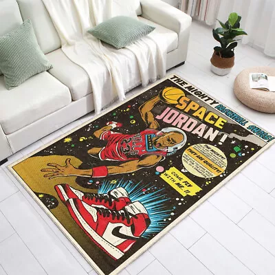 Space Jordan Rug Basketball Rug NBA Rug Sport Decor Kids Room DecorArea Rug • $32.55