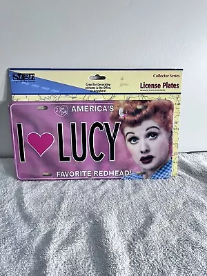 I Love Lucy Americas Favorite Redhead License Plate 6  X 12   Metal Tin NEW • $13.65