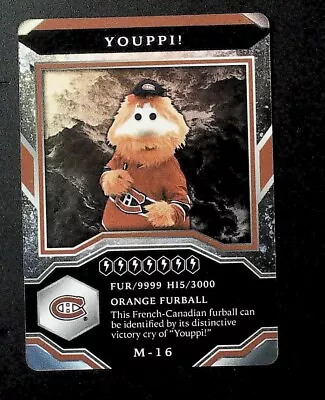 2021 Upper Deck MVP #M-16 Youppi! Mascot Gaming Cards NM • $2