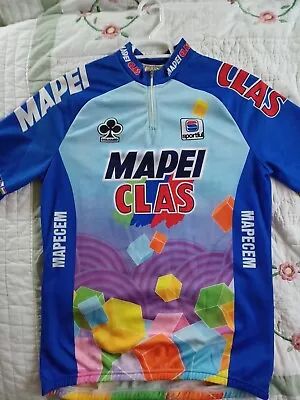 Vintage 1994 Mapei Clas Cycling Jersey • $39.95