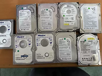 Job Lot 9 Assorted  Internal 3.5   IDE PATA Hard Drive • £30