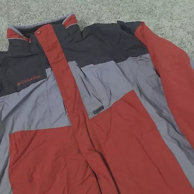 Columbia Jacket Mens Medium Interchange 3 In 1 Bugaboo Winter Snow Ski Outerwear • $44.99