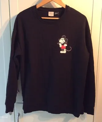 £6.99 • Buy Disney Mickey Mouse Jack & Jones Sweatshirt Large Black Used MICKEY MOUSE
