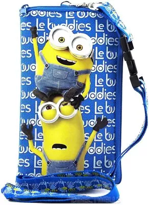 Despicable Me Minions Authentic Licensed Lanyard W/ Cellphone Purse/Wallet -BlUE • $7.99