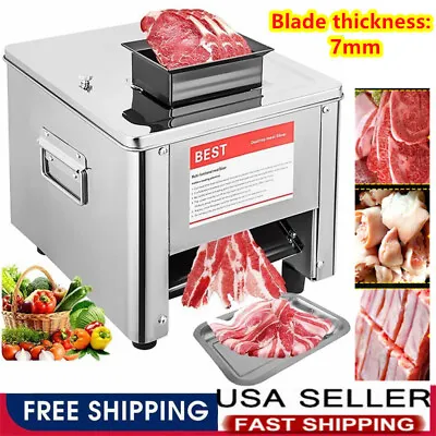 850W Electric Meat Cutting Machine Commercial Meat Cutter 7 Mm Blade Space • $171.99