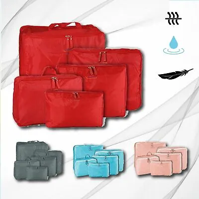 $6.72 • Buy 5pcs Packing Cube Pouch Suitcase Clothes Storage Bags Travel Luggage Organizer