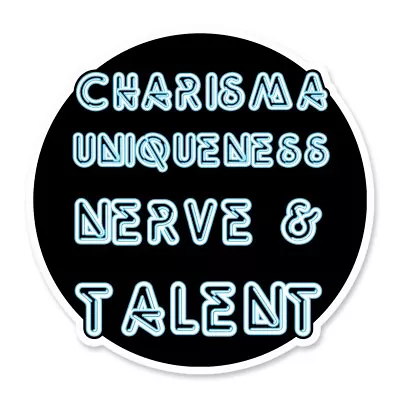 RuPaul Drag Race Charisma Uniqueness Nerve & Talent Queen Inspired Vinyl Sticker • £2