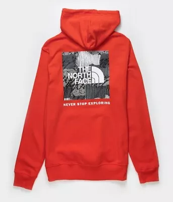 THE NORTH FACE Men's Box NSE Pullover Hoodie Fiery Red • $55