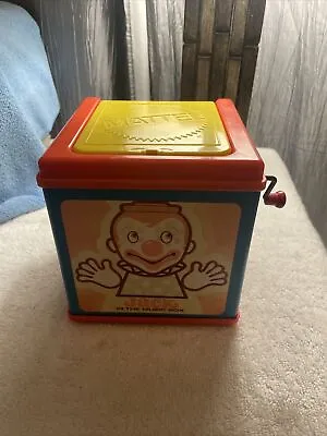 Mattel Jack In The Music Box Circus Clown Wind-Up Children’s Toy 1976 • $29.79