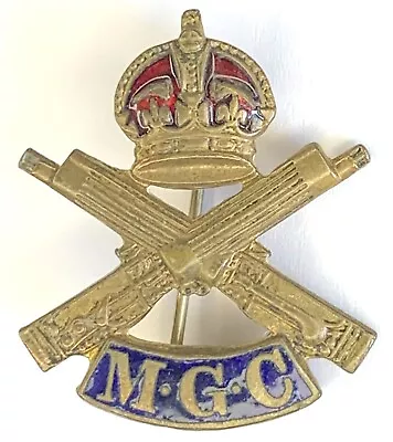 Machine Gun Corps (M.G.C.) Enamelled Sweetheart Brooch (Q10) • £18