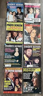 Photo Screen Modern Screen Tv Movie Screen Silver Screen Liz Taylor ELVIS Lot Q • $34.99