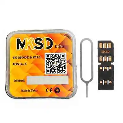 MKSD Ultra V5.3 Unlock Card RSIM Chip Service IPhone 14 13 12 11 X XR 8 7 6 2023 • $13.02