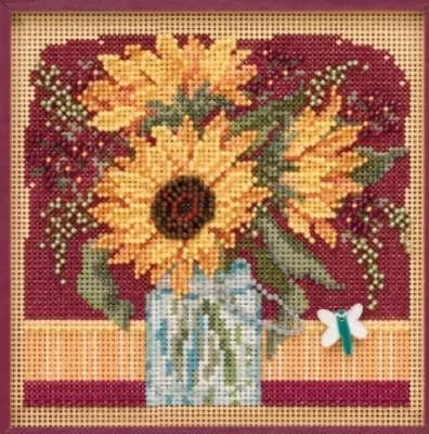 Mill Hill Buttons & Beads Sunflower Bouquet Cross Stitch Kit 2019 Autumn • $15.49