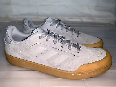 Mens ADIDAS Court 70s Grey Suede Gum Leather Sneakers Size US 11 #26441 • $50