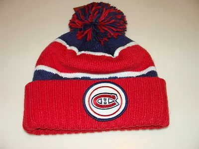 Montreal Canadiens Hockey Cap Hat Beanie Pom Toque Mitchell Ness Quilted Crown • $25.86