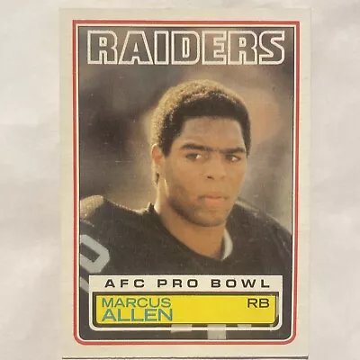 51600 1983 Topps #294 Marcus Allen  RC ROOKIE NICE! • $10.99