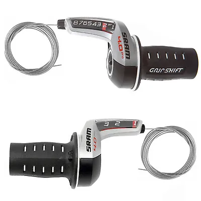 $33.11 • Buy SRAM Centera 4.0 Pro 8 X 3 Speed Gripshift Shifter Set - Including Gear Cables