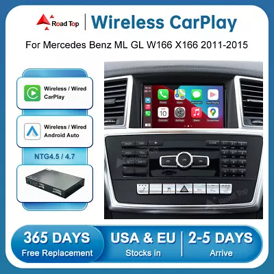 Wireless AndroidAuto CarPlay Decoder For Mercedes Benz ML GL W166 X166 2011-2015 • $239.55