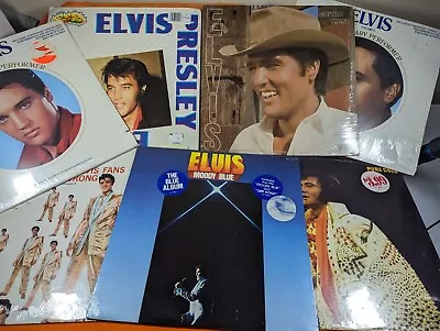 Elvis Presley Vinyl Lot 7 SEALED Vinyl Records LP Moody Blue 50000000 Fans • $149