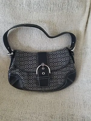 Coach Soho Black/Gray Hobo Purse • £47.51