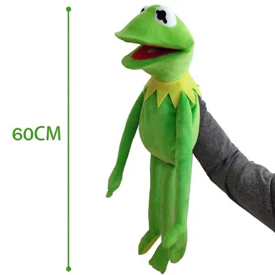 60cm Kermit The Frog Hand Puppet Plush Stuffed Soft Toy Figures Doll Kids Gift • $19.88