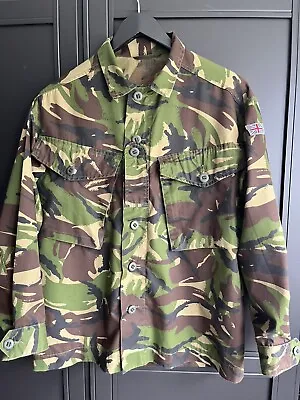 Army Woodland Green Military COMBAT Lightweight Jacket Camouflaged Camo • £2.99