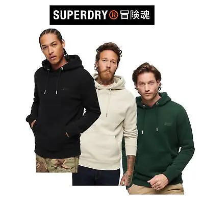 Superdry Mens Slim Fit Embroidered Pocket Essential Logo Hoodie SM32WF9L • $55.42