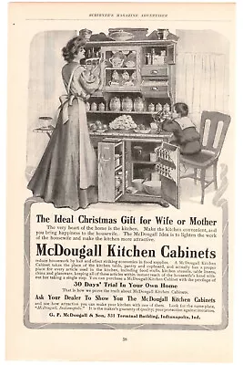 McDougall Kitchen Cabinets Indianapolis IN 1905 Vintage Print Ad Original • $8.24