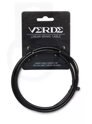 VERDE Linear Bicycle Brake Cable - Black - New • $8