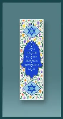 Hamsa & Seven Blessings Car Mezuzah With Travelers Prayer Protection Scroll • $12.74