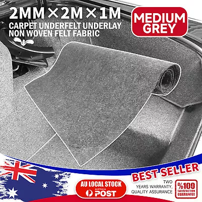 Automotive Carpet Underlay Padding Medium Gray 2M×1M By The Yard (free Shipping) • $31.69