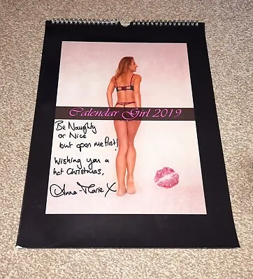 £19.99 • Buy Anna-Marie Official 2019 Calendar Hand Signed & Kissed Sexy Model OOAK Glamour