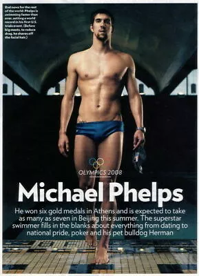 282675 Michael Phelps Team USA Swimming Gold Champion Olympic PRINT POSTER • $8.95