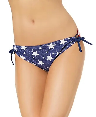 £21.82 • Buy California Waves Juniors' Americana Side-Tie Bikini Bottoms