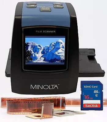 Film & Slide Scanner Convert Color & B&W 35mm 126 110 Negative & Slides S... • $176.47