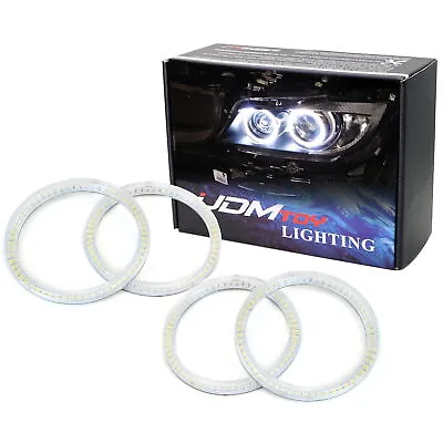 7000K 4x White LED Headlight Retrofit Halo Rings For 2006-12 BMW E90 3 Series 4d • $53.99
