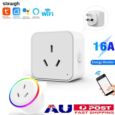 Tuya Smart Zigbee Socket AU Plug Switch WiFi Voice Control For Alexa Google Home • $23.99