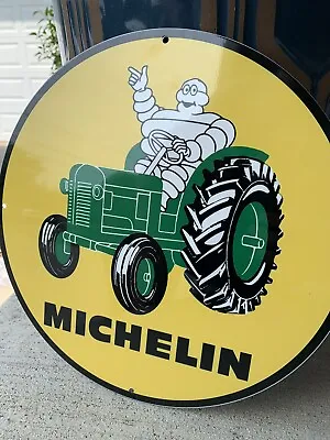 Vintage Style Michelin Tractor Farm Tires Service Metal Heavy Quality Sign • $55