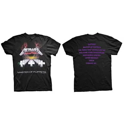 METALLICA Master Of Puppets Tracks T-SHIRT NEW S M L XL XXL Official Band • $17.99