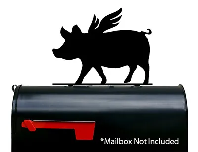 Flying Pig Mailbox Topper / Plaque / Sign - Hardware Included - Made In USA • $35