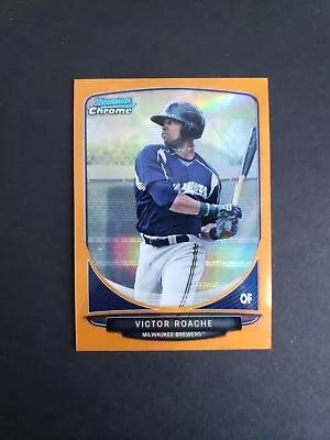 2013 Bowman Chrome Prospects Orange Refractor /25 Victor Roache #BCP127 • $19.99