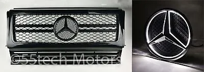 Mercedes W463 Grille Grill G500 G55 Black ILLUMINATED LED STAR EMBLEM SBK 100% • $339.95