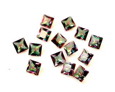 $117.41 • Buy 10 Pcs Lot Bi Color Certified Princess Shape New Alexandrite Loose Gemstone
