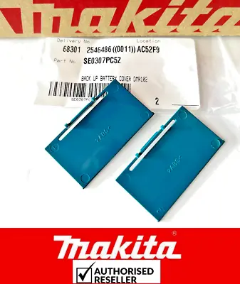 2xGENUINE MAKITA BACK UP BATTERY COVER BMR100 BMR102 DMR102 DMR106 DMR107 DMR108 • £5.86