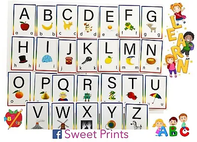 Alphabet Flash Cards. Educational Learning Early Years • £5